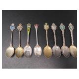 ASSTD STERLING SOUVENIR SPOONS 82g