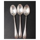 THREE BIRKS STERLING DEMITASSE SPOONS 33.9g