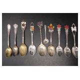 ASSTD STERLING SOUVENIR SPOONS 83g