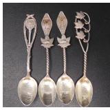 STERLING SILVER CANADIAN SOUVENIR SPOONS 46g