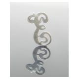 STERLING SILVER LETTER 'E' 1.26g