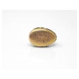 10KT GOLD ENGRAVED LINGERIE CLIP 1.74g