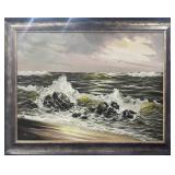 HEINE HENKE 'SEASCAPE' OIL ON CANVAS