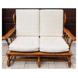 VILAS SOLID MAPLE LOVESEAT WITH CUSHIONS