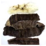 BROWN MINK & BEIGE FUR PELTS