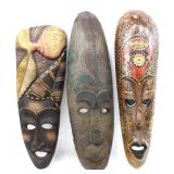 TRADITIONAL SOUTHEAST ASIAN PAINTED & CARVED MASKS