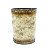 FLORAL WALLPAPER METAL STORAGE / UMBRELLA BASKET