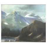 MAISIE WRIDE 'MIRROR LAKE' PASTEL LANDSCAPE