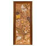 JACOBEAN REVIVAL 'TREE OF LIFE' CREWELWORK PANEL