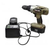 PORTER+CABLE POWER DRILL, CHARGER AND 2 BATTERIES