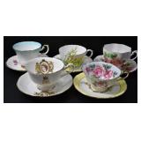 ASSORTED LOT OF TEA CUPS & SAUCERS