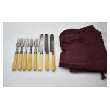 SILVER-PLATED PARTIAL CUTLERY SET
