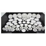 ROYAL DOULTON 79PC TING PATTERN PORCELAIN DISH SET