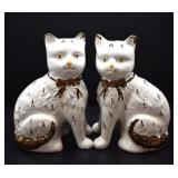 STAFFORDSHIRE STYLE TWIN CATS
