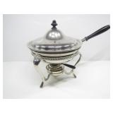 SILVERPLATE CHAFFING DISH W/ BURNER & STAND