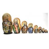 RUSSIAN COMPOSER NESTING DOLLS