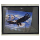 FRAMED BEDAZZLED EAGLE PRINT
