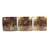 LACQUERED METAL 3-SQUARE WALL ART HANGING