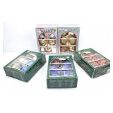 5 BOXES NOMA GOLD COLOURED & SILVER ORNAMENTS