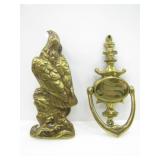 2 BRASS DOOR KNOCKERS