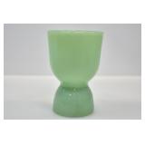 GREEN GLASS GOBLET