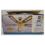 HOME STYLE 42' CEILING FAN WITH TULIP LIGHTS