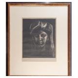 OFELIA  BLANCO 1965 PORTRAIT LITHOGRAPH ED. 1/10