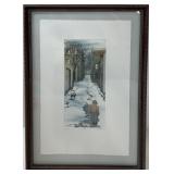 PAULE ST-LAURENT 'RUELLE' ETCHING