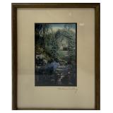 WALLACE NUTTING SIGNED HAND-COLORED PLATINUM PRINT