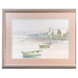 A. BERTRAN 'CITY HARBOUR' PRINT