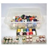 LARGE CLEAR BIN OF THREAD