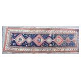 HANDKNOTTED WOOL KAZAK DESIGN CARPET RUNNER