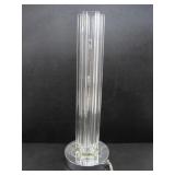 RIBBED PATTERN GLASS PILLAR LAMP NOT WORKING