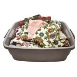 LARGE BIN OF FABRIC / UPHOLSTERY