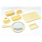COLLECTION OF FRENCH IVORY VANITY ITEMS