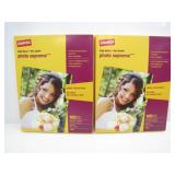 2 STAPLES HIGH-GLOSS PHOTO SUPREME PAPER PACKS