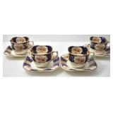 WOOD & SONS 'ROYAL CASTLE' TEA CUPS & SAUCERS