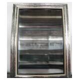 METALIC TONED FRAME WALL MIRROR 23.5'T18'W