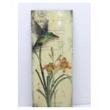METALLIC HUMMING BIRD WALL HANGING