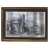 'DOLCOATH MINE' ETCHED METAL PLAQUE
