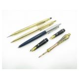 CROSS & PARKER GOLD-FILLED MECHANICAL PEN + PENCIL