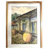 JESï¿½S REBULL MORALES PATIO CAMAGï¿½EYANO WATERCOLOR