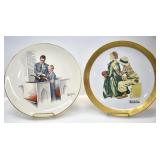 NORMAN ROCKWELL PAINTING DECORATIVE PLATES