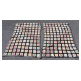 TWO GRANNY SQUARE CROCHET BLANKETS
