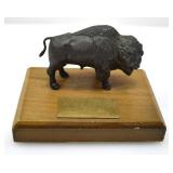 BRONZE BISON FIGURINE