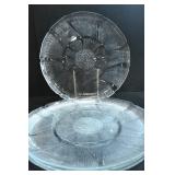 FLORAL GLASS PLATES