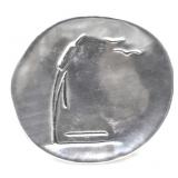 HOSELTON CATTAIL ALUMINUM DECORATIVE PLATE