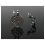 TWO SILVER PENDANTS 16.16g