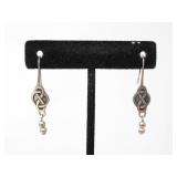 925 SILVER CELTIC KNOT EARRINGS 3.15g