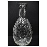 CRACKLE GLASS VASE